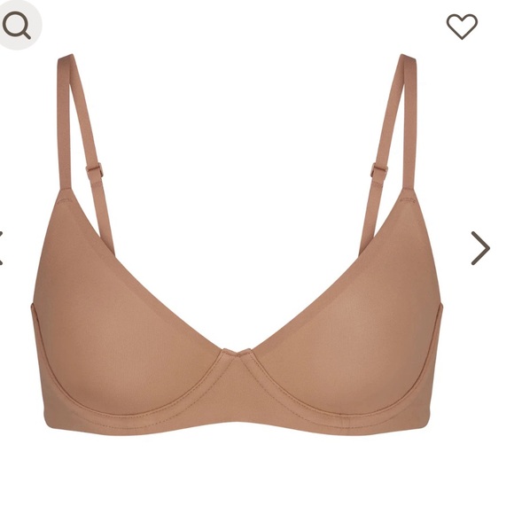 NWT SKIMS Fits‎ Everybody T-Shirt Demi Bra Sienna Sz 32D - Picture 4 of 4